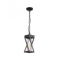 Suspensie HELENA 7, KL137005, 1xE27, negru, transparent