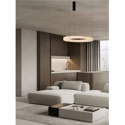 Suspensie Nova Luce Vaster Negru LED 36W 3000K, 9019812