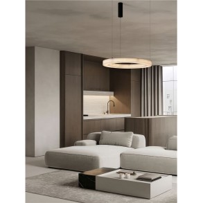 Suspensie Nova Luce Vaster Negru LED 36W 3000K, 9019812