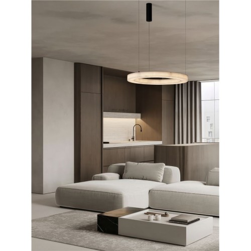 Suspensie Nova Luce Vaster Negru LED 36W 3000K, 9019812
