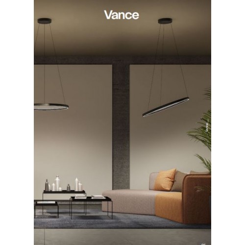 Lustră Redo Vance, alb lucios, telecomanda, LED CCT, 70W, 5800 lumeni, 2700K/4000K/5000K, D.65 cm, 01-3938