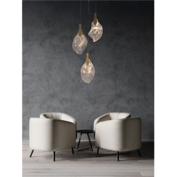 Suspensie Nova Luce Bellina Auriu LED 10W 3000K, 9187011