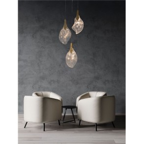 Suspensie Nova Luce Bellina Auriu LED 10W 3000K, 9187011