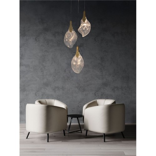 Suspensie Nova Luce Bellina Auriu LED 10W 3000K, 9187011