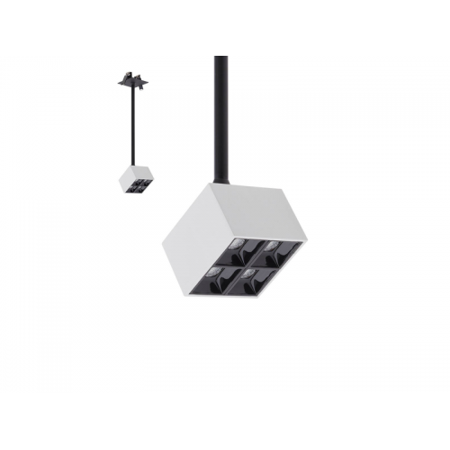 Mini proiector orientabil LED 6W 3000K Alb-Negru Arelux