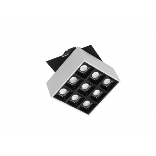Mini proiector orientabil LED 11W 3000K Alb-Negru Arelux