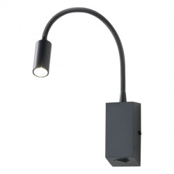 Aplica Hello echipata LED structura metal negru mat 01-1194 Redo