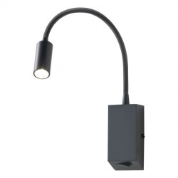 
									Aplica Hello echipata LED structura metal negru mat 01-1194 Redo