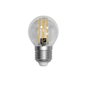 Bec LED decorativ Lumen, E27, sferic, 4W, lumina calda 2800K