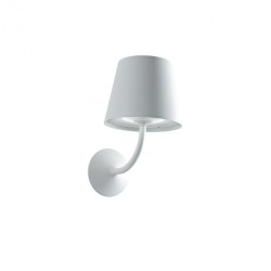 Aplica exterior Giorgio echipata LED structura din aluminiu alb mat 9124 Redo