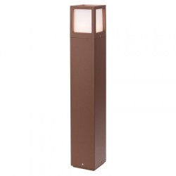 Stalp pentru exterior Brick din aluminiu culoare ruginie 9645 Redo Outdoor