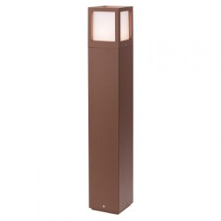 Stalp pentru exterior Brick din aluminiu culoare ruginie 9645 Redo Outdoor