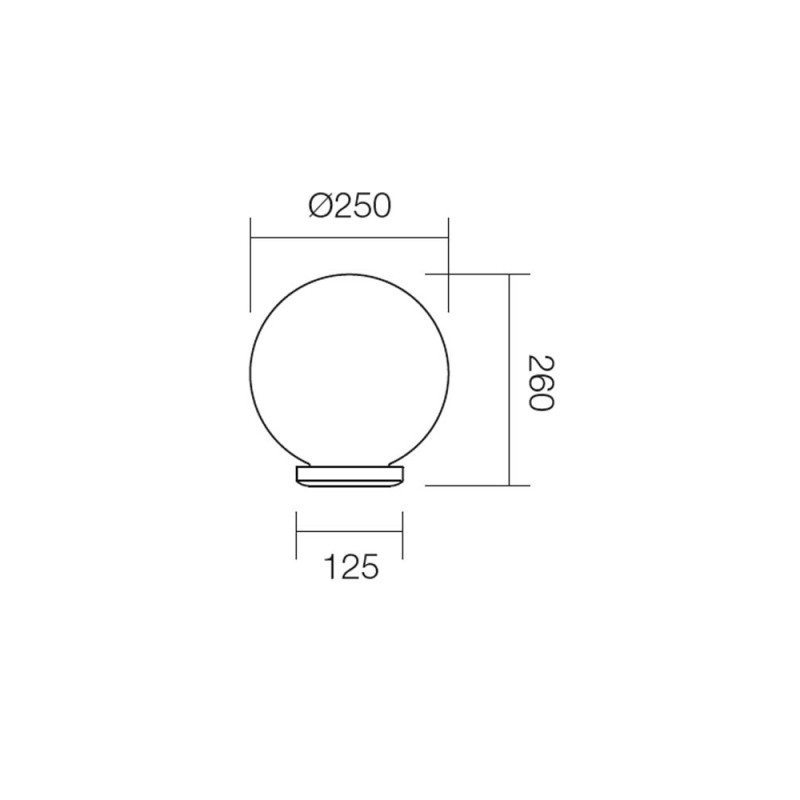 Corp de iluminat pentru exterior Sfera 2 9771, 1 x E27, opal, Smarter