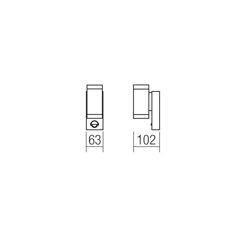Aplica exterior cu LED Vince 9455 2x3W cu senzor maro Smarter