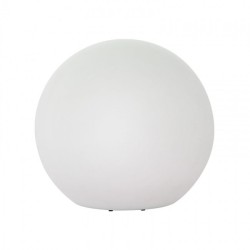 Corp decorativ exterior Baloo forma sferica din polietilena albă rezistenta la raze UV 9971 Redo