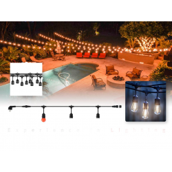 Cablu ghirlanda luminoasa Carnaval-2 Horoz Electric pentru exterior/interior