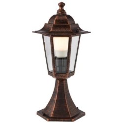 
									Stalp ornamental pentru iluminat exterior London 6104C, 1 x E27, H 40.9 cm, cupru, Smarter