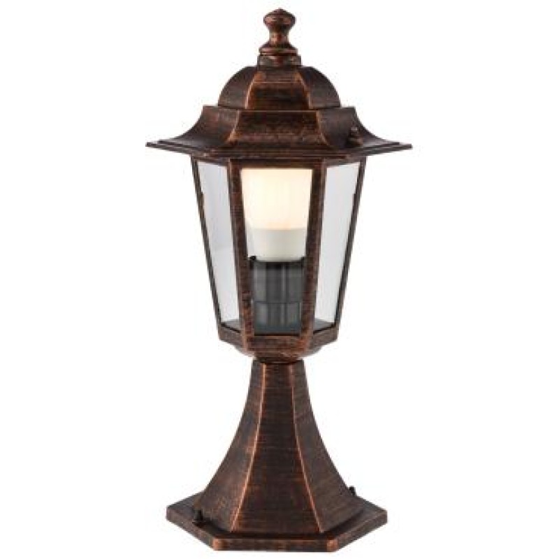 Stalp ornamental pentru iluminat exterior London 6104C, 1 x E27, H 40.9 cm, cupru, Smarter