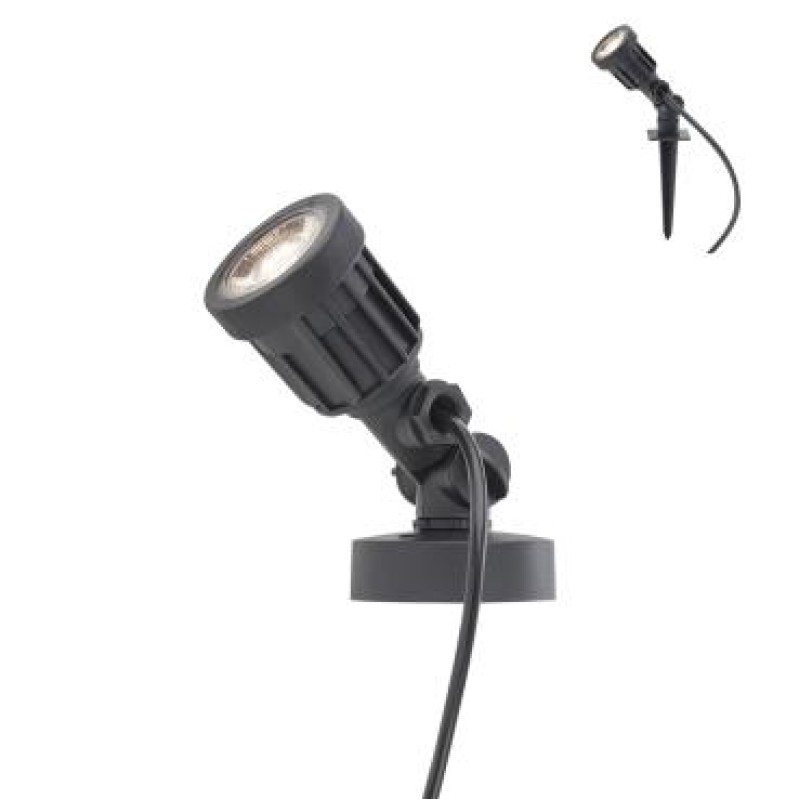 Proiector LED Tim pentru iluminat exterior 9997, 5W, lumina calda, IP65