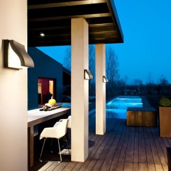 
									Aplică Book pentru exterior, corp din aluminiu de culoare gri inchis 9890 Redo Outdoor