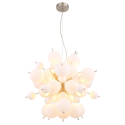 LUSTRA MODERNA UDO  CROM/ALB 6*E14 15633HO GLOBO