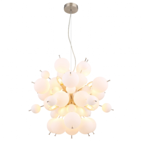 LUSTRA MODERNA UDO  CROM/ALB 6*E14 15633HO GLOBO