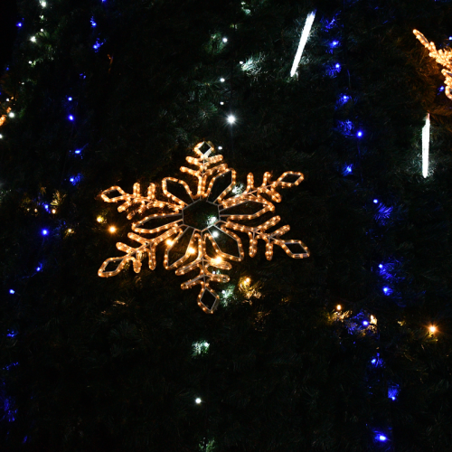 Fulg de zapada interconectabil cu LED lumina calda gama Profi DSF-003-WW Dablerom