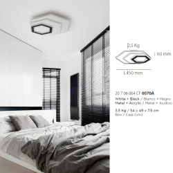 LUSTRA LED PROMETEO DIMABILA CU CONTROL DIN TELECOMANDA/APLICATIE 8W-90W CF0070A KELEKTRON