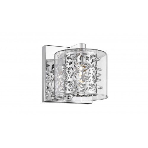 Aplică FOREST AP1 crom & transparent KLAUSEN Charm Collection