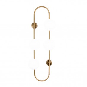 Aplică / Plafonieră GALILEI AP4 alama & alb Timeless Collection Klausen