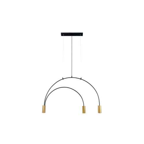 Suspensie ARCADE SP3 negru & gold 113004 KLAUSEN Scandi Collection