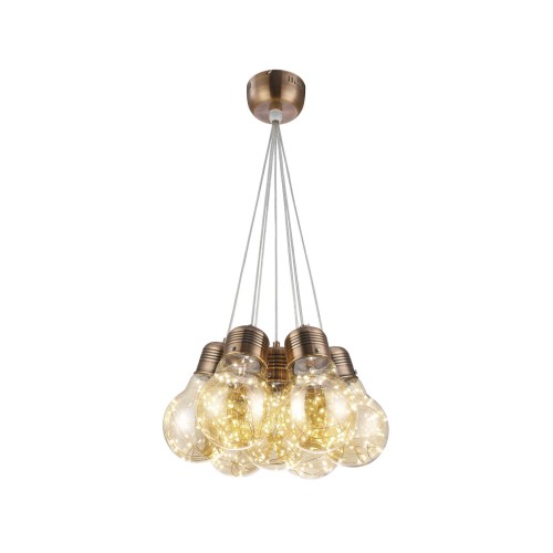 Suspensie BULBS SP7 bronz & ambra KLAUSEN Charm Collection