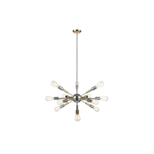 Suspensie COMET 12 silver & cupru KLAUSEN Urban Collection