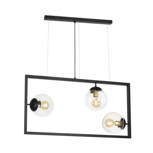 Suspensie REY 3 negru KLAUSEN URBAN COLLECTION