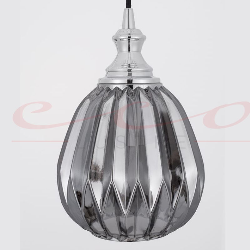 Pendul Vintage ZARLEY Sticla Crom 9066101 Nova Luce