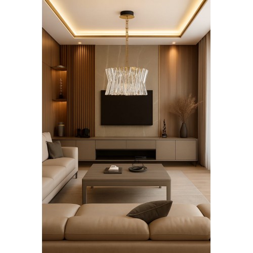 Lustră tip pendul din cristal Estrella - 9180893