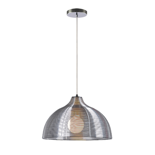 PENDUL METAL CU ABAJUR ARGINTIU OZ 2798 INDUSTRIAL&NORDIC RABALUX