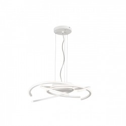 Suspensie Alien echipata LED 45W structura aluminiu alb mat 01-1803 Redo