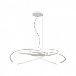 Suspensie Alien echipata LED 60W structura din aluminiu alb mat 01-1805 Redo