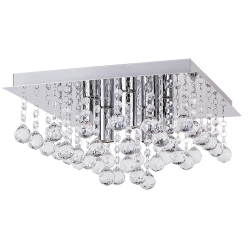 Plafoniera Corinna structura din metal si elemente decorative din cristal acrilic 2618 Rabalux