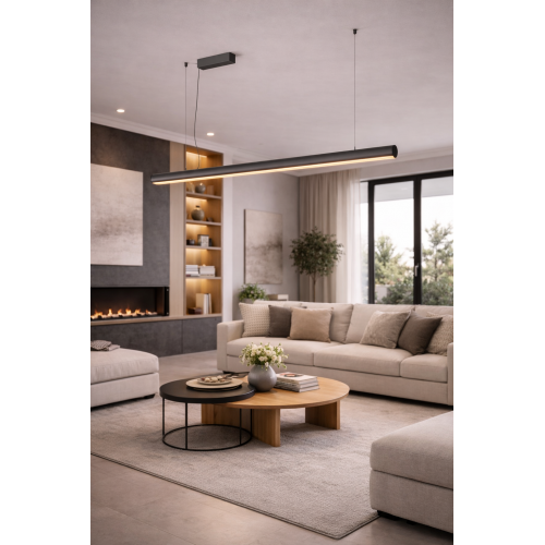 Suspensie Redo Cityline LED 35W CCT 2700K/3000K, Negru 01-4630