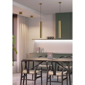 Suspensie Redo Corinth 1xGU10 Negru, Auriu 01-3453