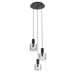 Suspensie Redo Lou 3xE27 Negru 01-2007