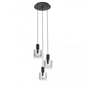 Suspensie Redo Lou 3xE27 Negru 01-2007