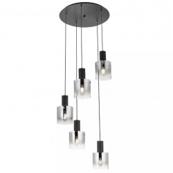 Suspensie Redo Lou 5xE27 Negru 01-2009