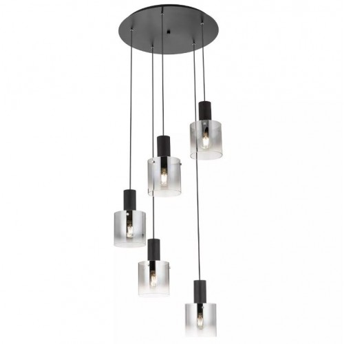 Suspensie Redo Lou 5xE27 Negru 01-2009