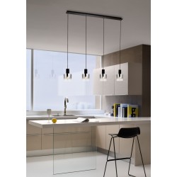 Suspensie Redo Lou 4xE27 Negru 01-2008