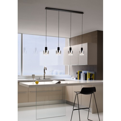 Suspensie Redo Lou 4xE27 Negru 01-2008