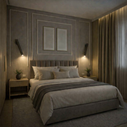 Aplică Redo Praxi LED 8,3W, 2700K, 498 lm, Foggy Nicke 01-4274