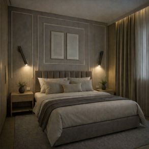 Aplică Redo Praxi LED 8,3W, 3000K, 542 lm, Foggy Nickel 01-3982